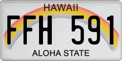 HI license plate FFH591
