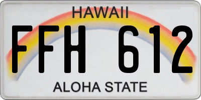 HI license plate FFH612