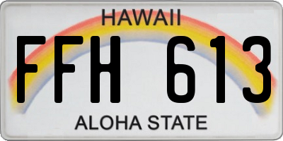 HI license plate FFH613