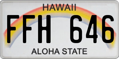 HI license plate FFH646