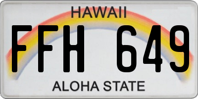 HI license plate FFH649