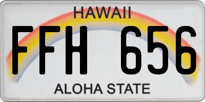 HI license plate FFH656