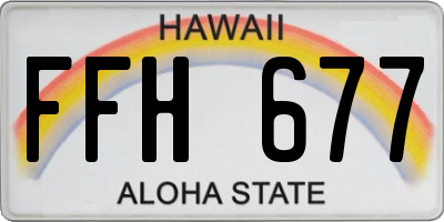 HI license plate FFH677