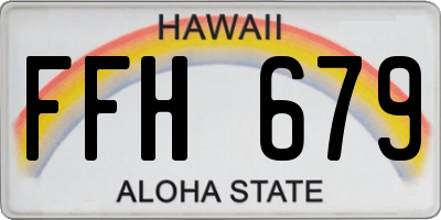 HI license plate FFH679