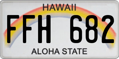 HI license plate FFH682