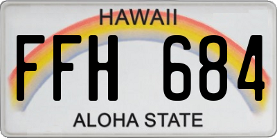 HI license plate FFH684