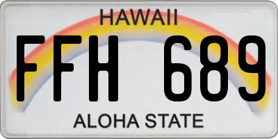 HI license plate FFH689