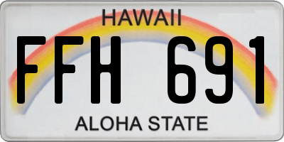 HI license plate FFH691