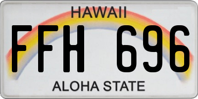 HI license plate FFH696