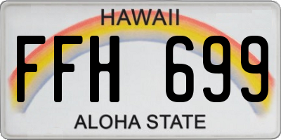 HI license plate FFH699