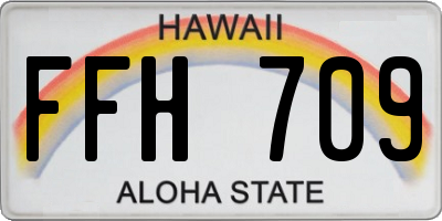 HI license plate FFH709