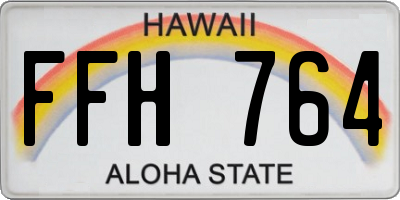 HI license plate FFH764