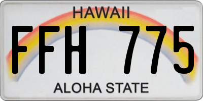 HI license plate FFH775