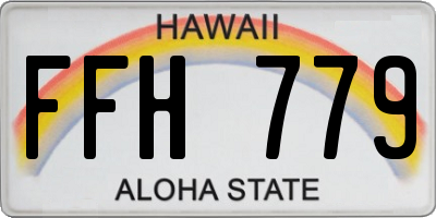 HI license plate FFH779