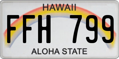 HI license plate FFH799