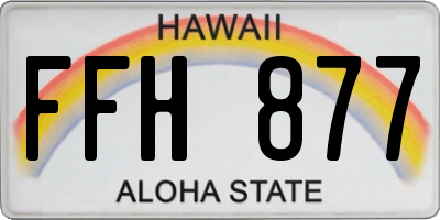 HI license plate FFH877
