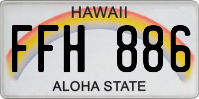 HI license plate FFH886