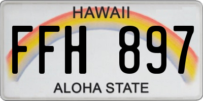 HI license plate FFH897