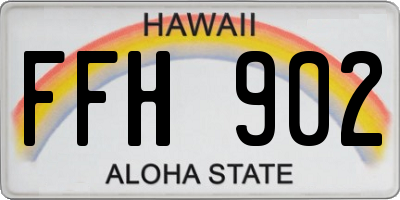 HI license plate FFH902