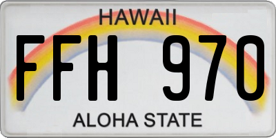 HI license plate FFH970