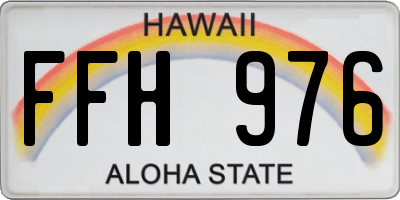 HI license plate FFH976