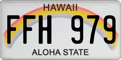 HI license plate FFH979