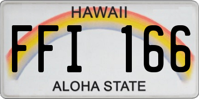HI license plate FFI166