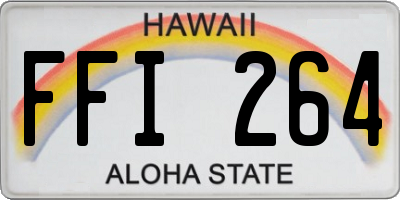 HI license plate FFI264