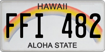 HI license plate FFI482