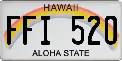 HI license plate FFI520
