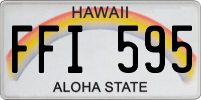 HI license plate FFI595