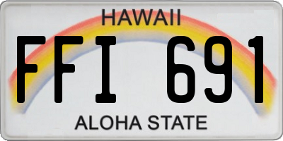 HI license plate FFI691