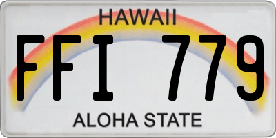HI license plate FFI779