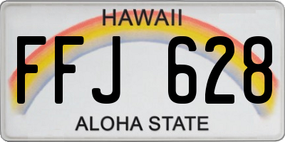 HI license plate FFJ628