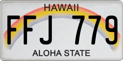 HI license plate FFJ779