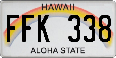 HI license plate FFK338