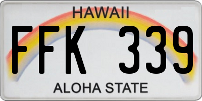 HI license plate FFK339