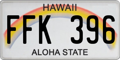 HI license plate FFK396