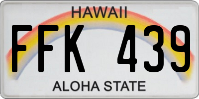 HI license plate FFK439
