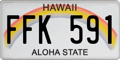 HI license plate FFK591