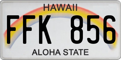 HI license plate FFK856