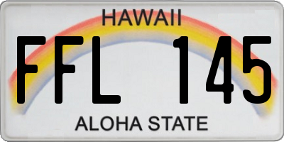 HI license plate FFL145