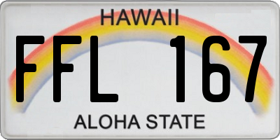 HI license plate FFL167