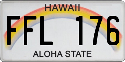 HI license plate FFL176