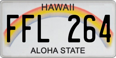 HI license plate FFL264