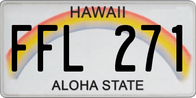 HI license plate FFL271