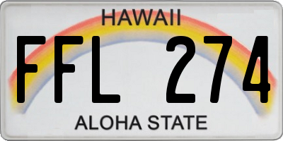 HI license plate FFL274