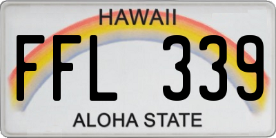 HI license plate FFL339