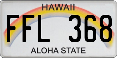 HI license plate FFL368