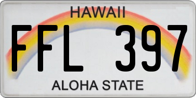 HI license plate FFL397